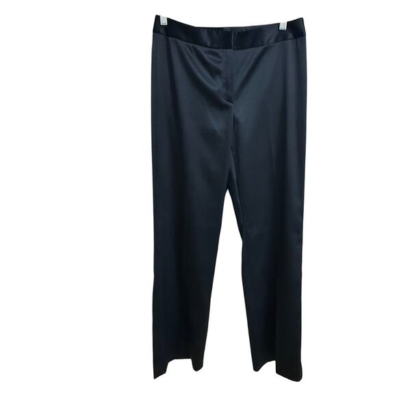 Isabella DeMarco Pants - ISABELLA DEMARCO Tahari Levine satin silky straight leg formal slacks pants